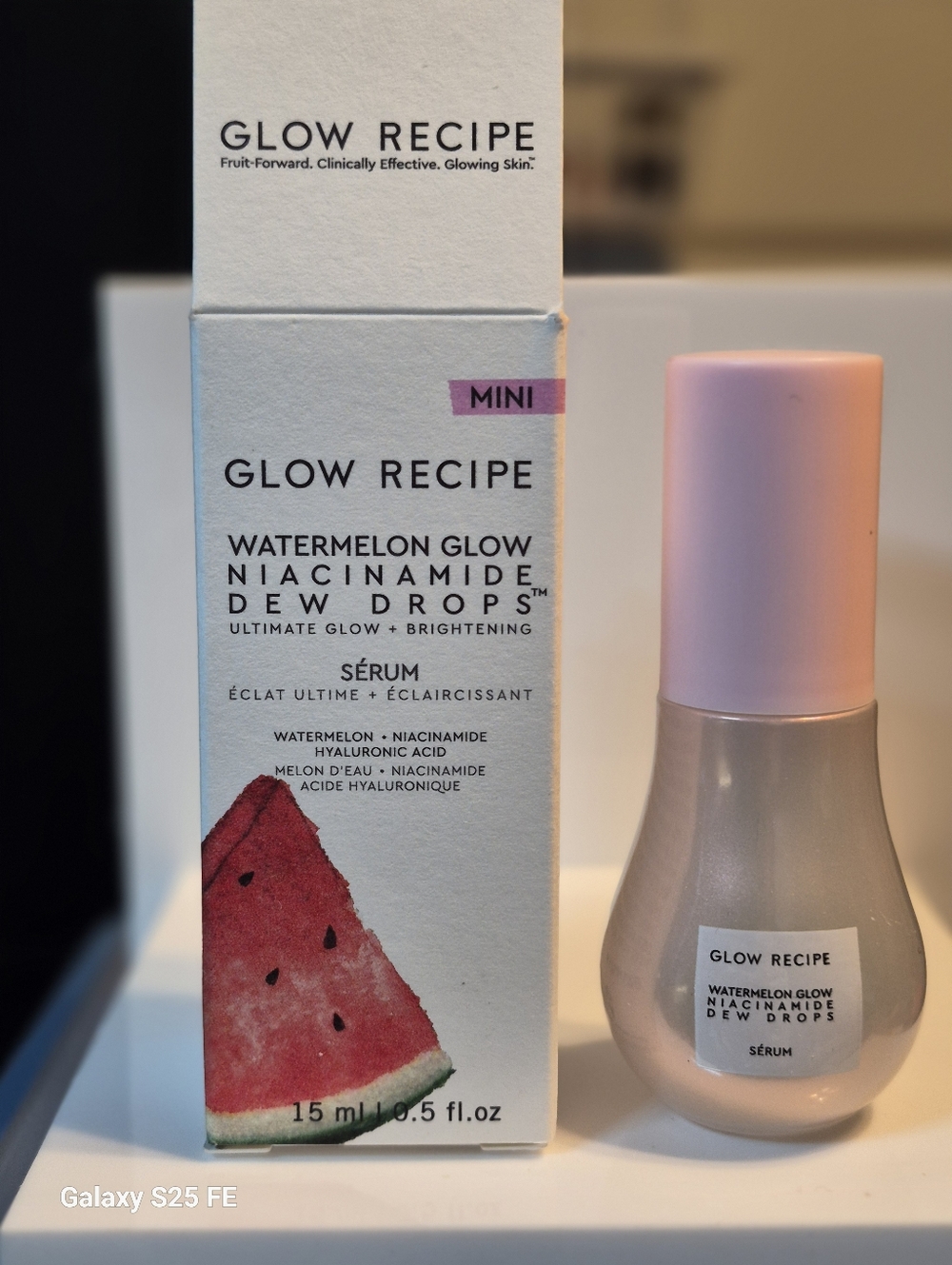 Glow Recipe Watermelon Glow Niacinamide Dew Drops Serum, 15ml, NIB